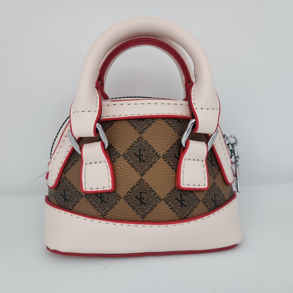 Kids - Mini PU Patterned Top Handle Bowling Bag